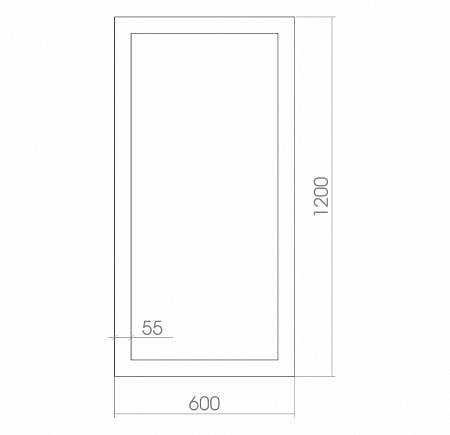  Севилья 500х950 зеркало (золото)