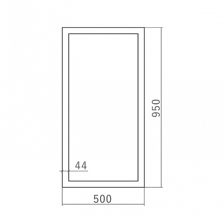 Индиана 500х950 зеркало