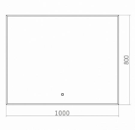 Алмина 1000х800 (сенсорный выключатель) зеркало